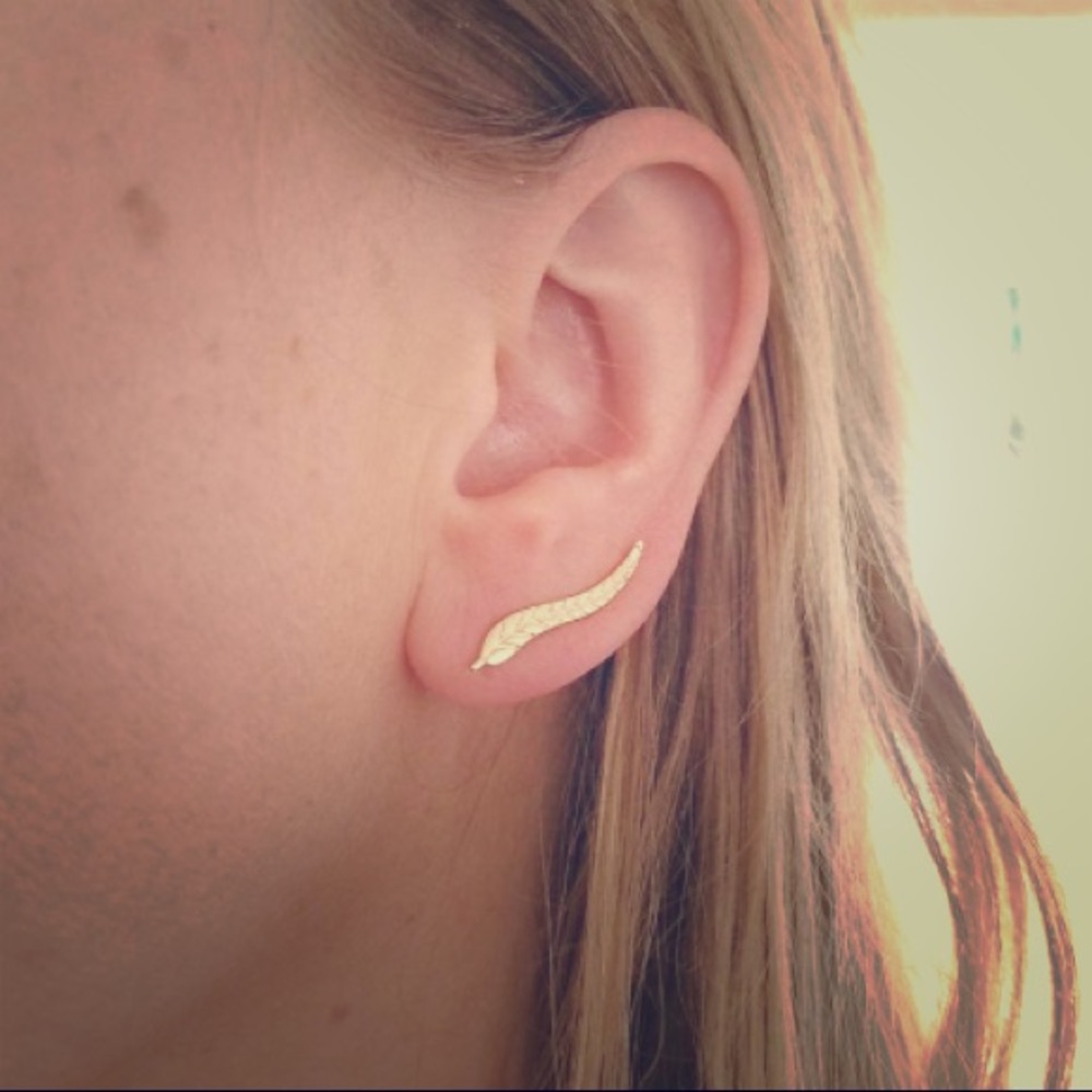 Beautiful Boho Climbing Leaf/Wing Earrings